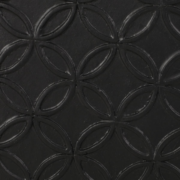 Gdf Studio Beadles Outdoor Large And Medium Cast Stone Planters Set Of 2 Matte Black