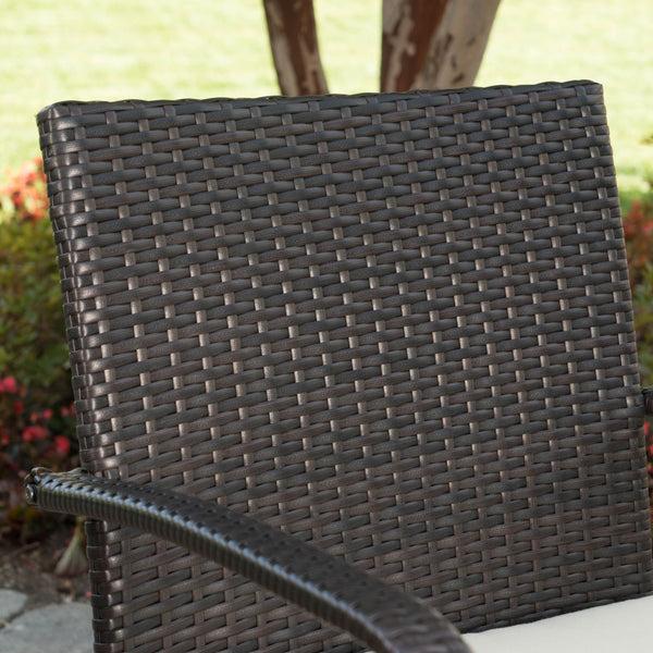 Gdf Studio Belen Outdoor 6 Piece Teak Finished Acacia Wood Dining Set With Dining Chairs