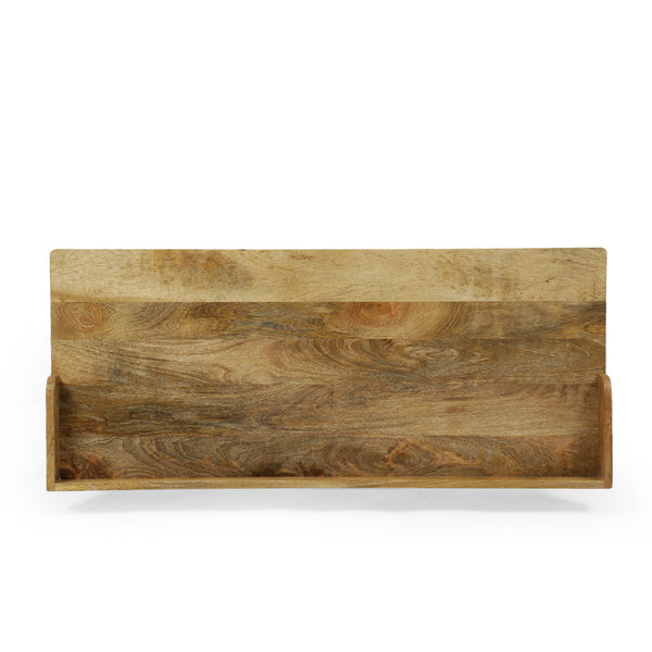 Gdf Studio Bellbrook Modern Industrial Handmade Mango Wood Tray Top Console Table Natural And Black