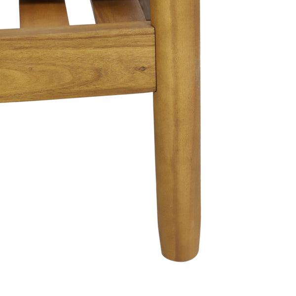 Gdf Studio Benewah Outdoor Acacia Wood 4 Seater Chat Set