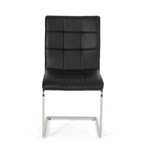 Gdf Studio Benner Modern Upholstered Waffle Stitch Dining Chairs Set Of 2