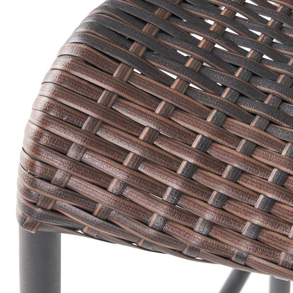 Gdf Studio Bennett Multi-brown Wicker Counter Stool (Set Of 4)