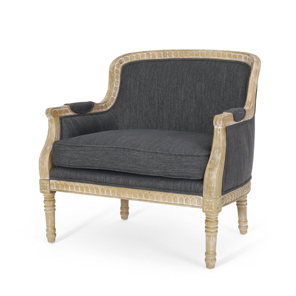 Gdf Studio Bennion French Country Fabric Upholstered Club Chair