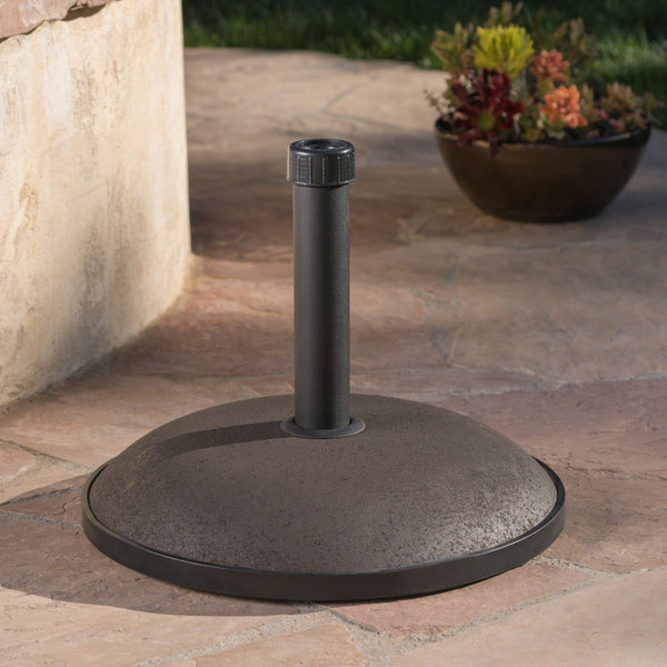 Gdf Studio Benton Outdoor 66 Lbs Circular Concrete Umbrella Base