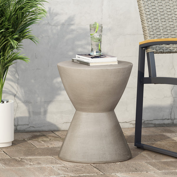 Gdf Studio Billion Outdoor Lightweight Concrete Side Table