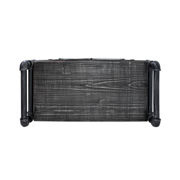 Gdf Studio Bleckley Industrial Pipe Design 3-Shelf Etagere Bookcase