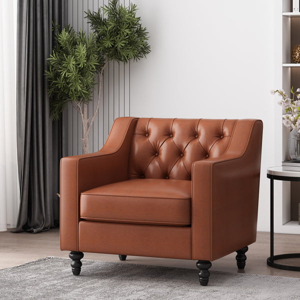 gdf studio Bluewater Contemporary Tufted Club Chair