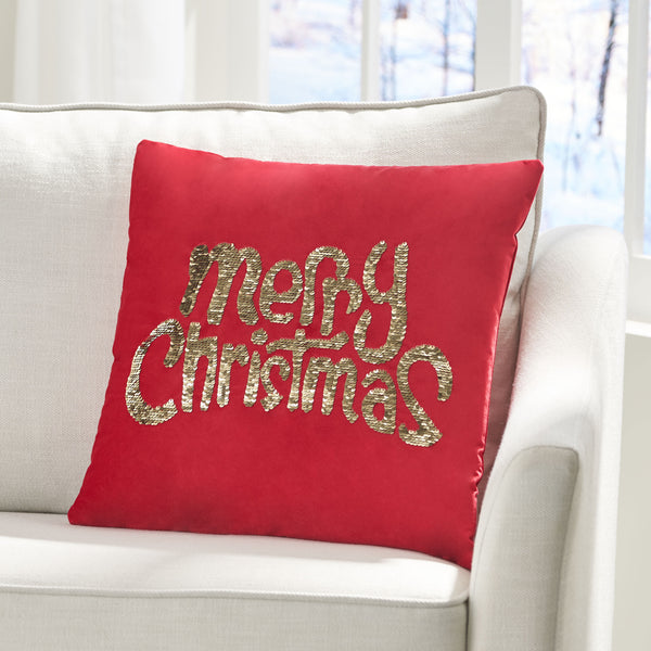 gdf studio Bolivar Glam Velvet Christmas Throw Pillow