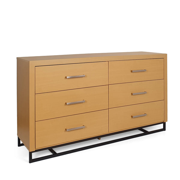 Gdf Studio Borah Contemporary Faux Wood 6 Drawer Double Dresser