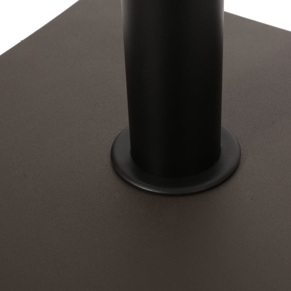Gdf Studio Bossier Square Brown Concrete Iron Umbrella Base