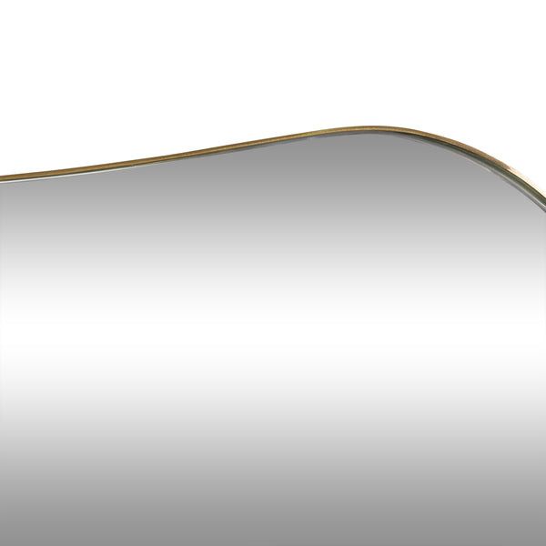 Gdf Studio Bostick Contemporary Rounded Rectangular Wall Mirror