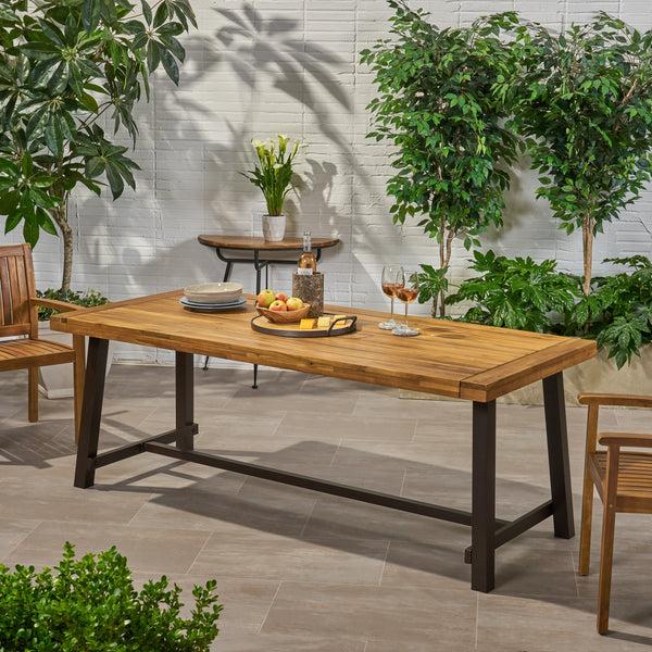 Gdf Studio Bowman Outdoor Eight Seater Dining Table