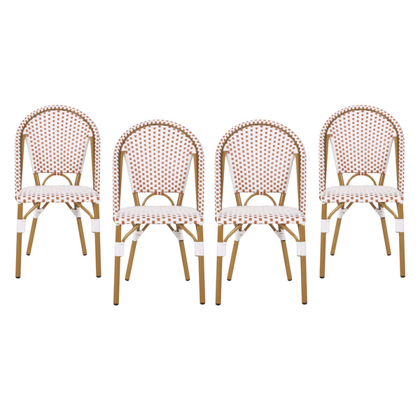 Gdf Studio Brandy Outdoor French Bistro Chair Set Of 4