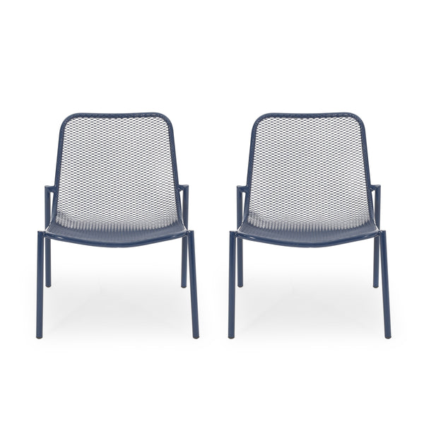 Gdf Studio Brenner Outdoor Modern Dining Chair (Set Of 2)