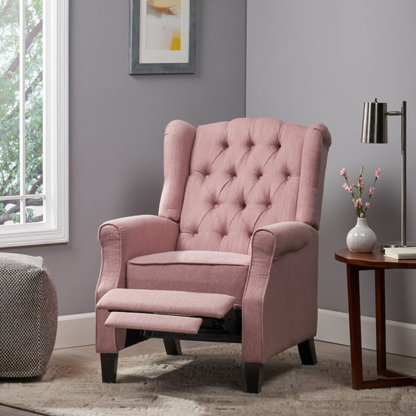 Gdf Studio Breyon Contemporary Tufted Fabric Push Back Recliner