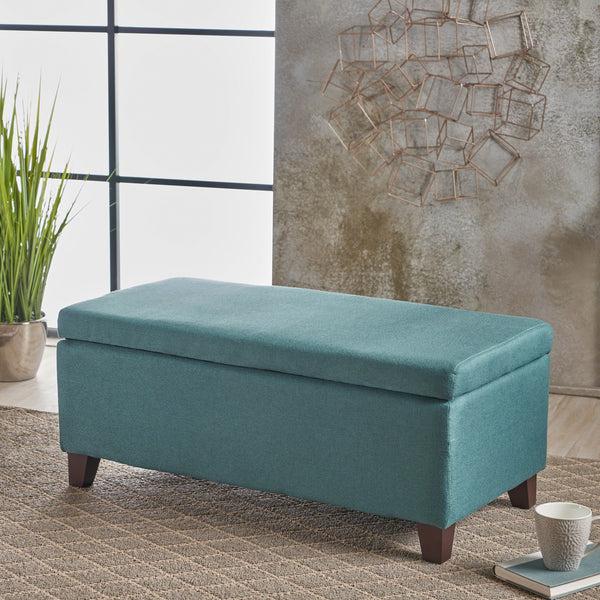 gdf studio Brianna Rectangle Fabric Storage Ottoman Bench