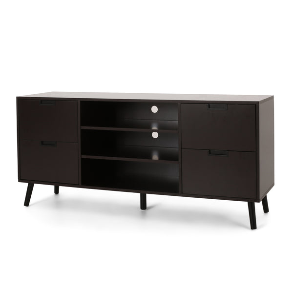 gdf studio Brinson Mid-Century Modern TV Stand with Storage