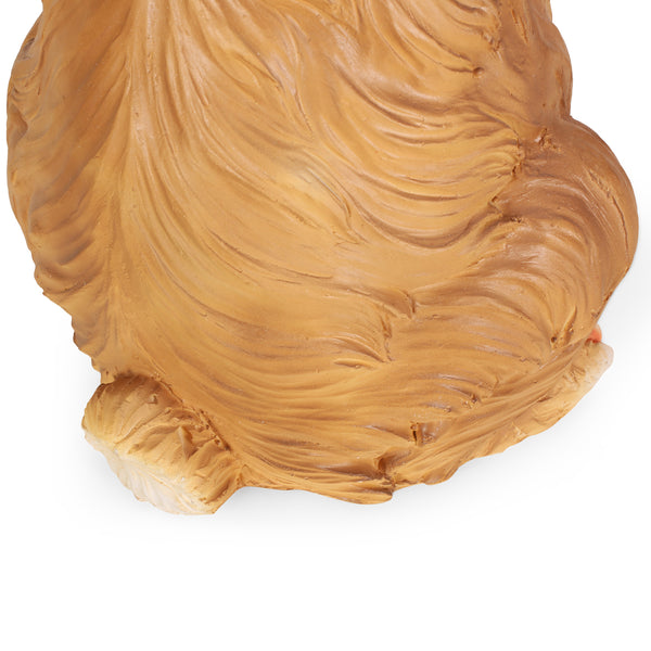 Gdf Studio Broadus Outdoor Rabbit Garden Statue White And Brown