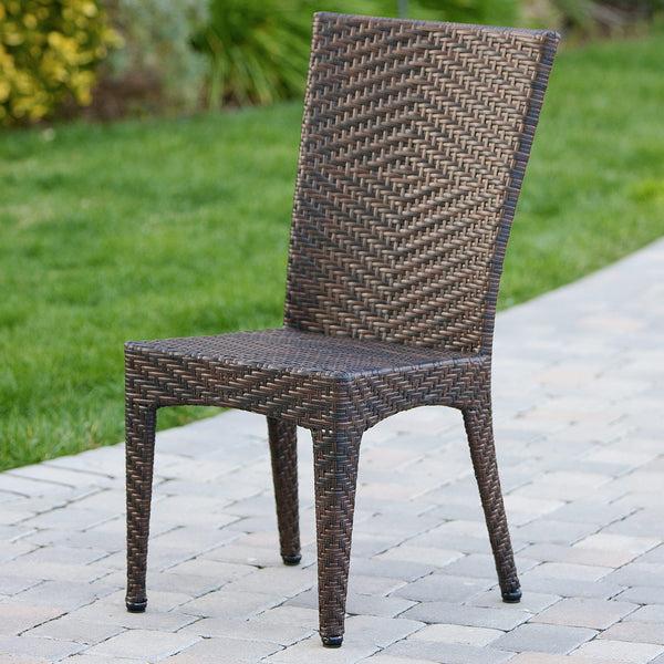 Gdf Studio Brooklyn 7-pieces Outdoor Wicker Dining Set