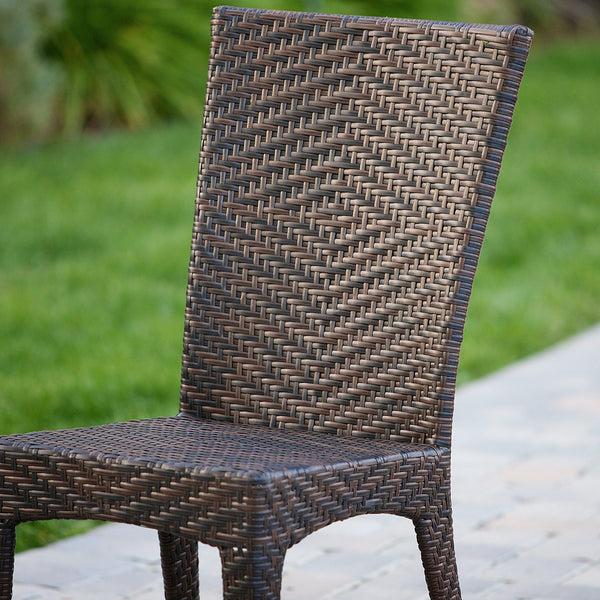 Gdf Studio Brooklyn 7-pieces Outdoor Wicker Dining Set
