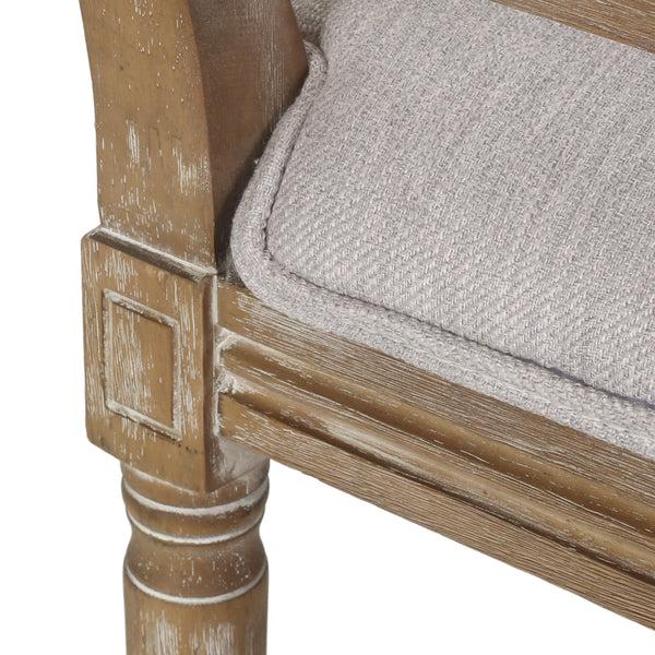 Gdf Studio Brownell French Country Wood And Cane 7-Piece Expandable Dining Set