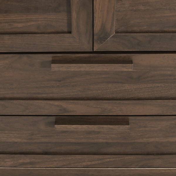 Gdf Studio Broxon Rustic 5 Piece 2 Drawer Nightstand Bedroom Set