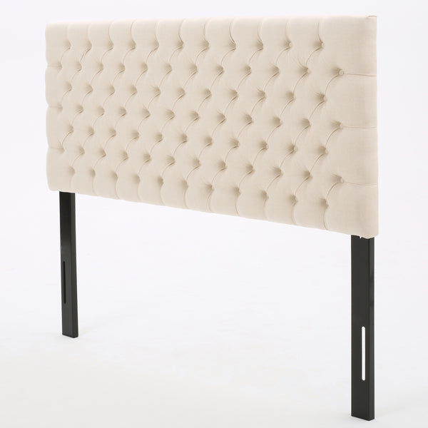 gdf studio Brunet Contemporary Button Tufted Fabric Queen/Full Headboard