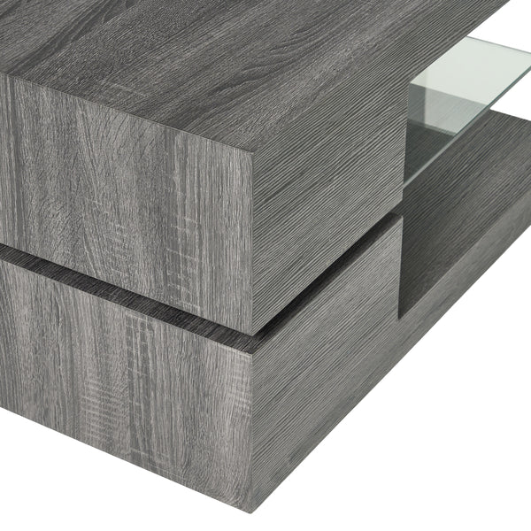 Gdf Studio Bushwick Rectangular Rotating Wood Coffee Table