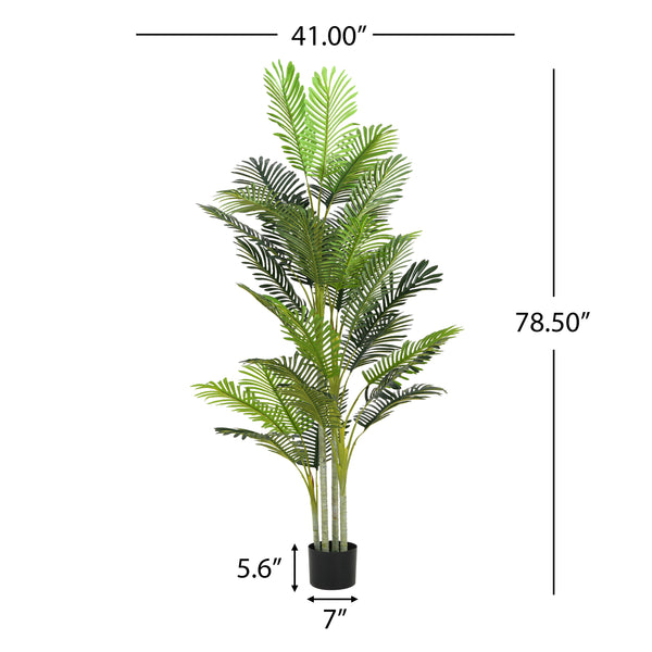 Gdf Studio Cadayrn 78.5" Artificial Palm Tree With Pot - 2pcs