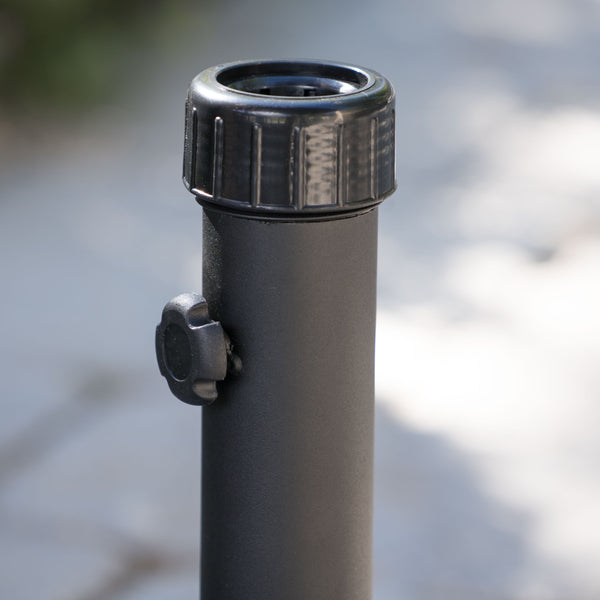 Gdf Studio Caldwell Hexagon Black Concrete Umbrella Base