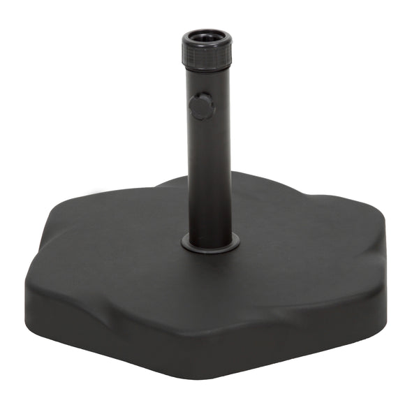 gdf studio Caldwell Hexagon Black Concrete Umbrella Base