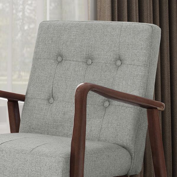 Gdf Studio Callisto Fabric Mid-Century Birch Club Chair