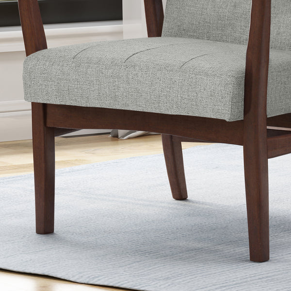 Gdf Studio Callisto Fabric Mid-Century Birch Club Chair