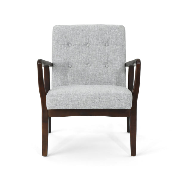 gdf studio Callisto Fabric Mid-Century Birch Club Chair