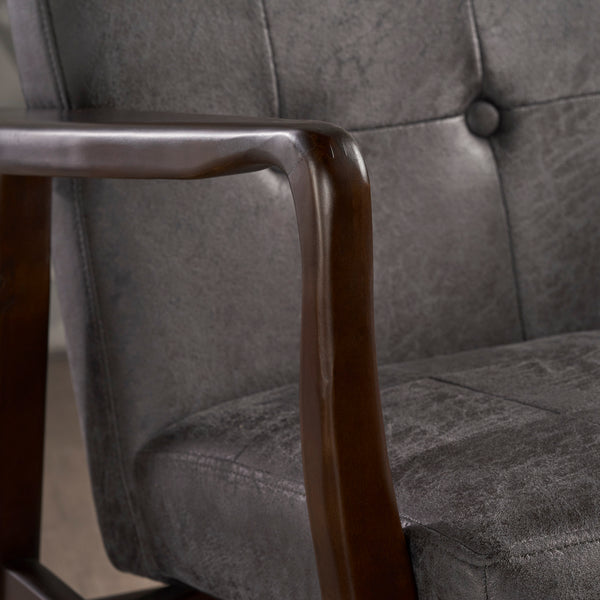 Gdf Studio Callisto Mid Century Modern Microfiber Club Chair