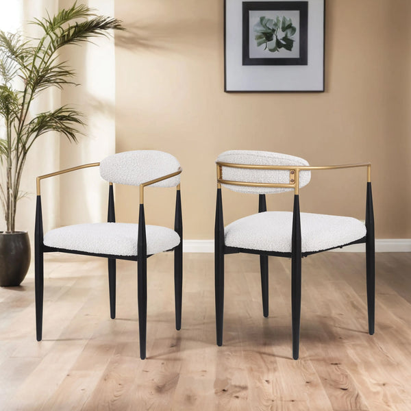 Gdf Studio Camas Zephyr Indoor Fabric Dining Chair Set Of 2
