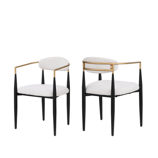 Gdf Studio Camas Zephyr Indoor Fabric Dining Chair Set Of 2