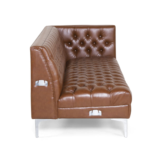 Gdf Studio Camrose Contemporary Tufted 4 Seater Chaise Lounge Sectional Sofa