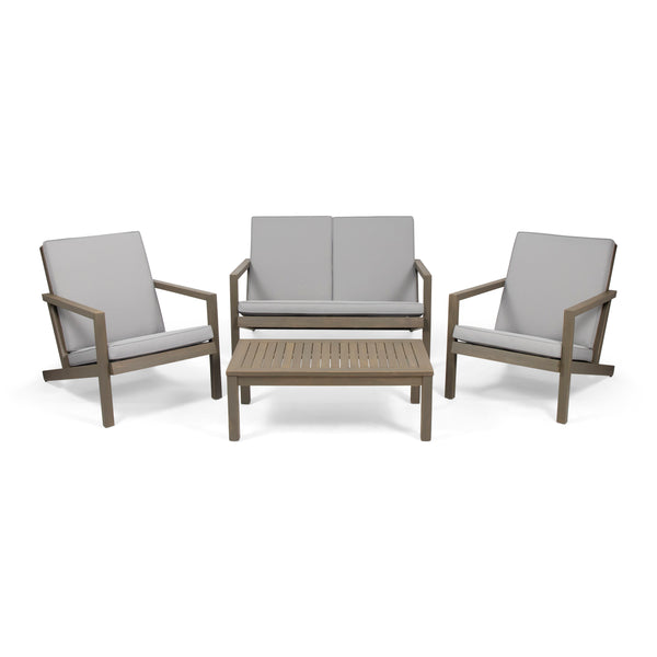 gdf studio Camryn Outdoor 4 Seater Chat Set with Cushions