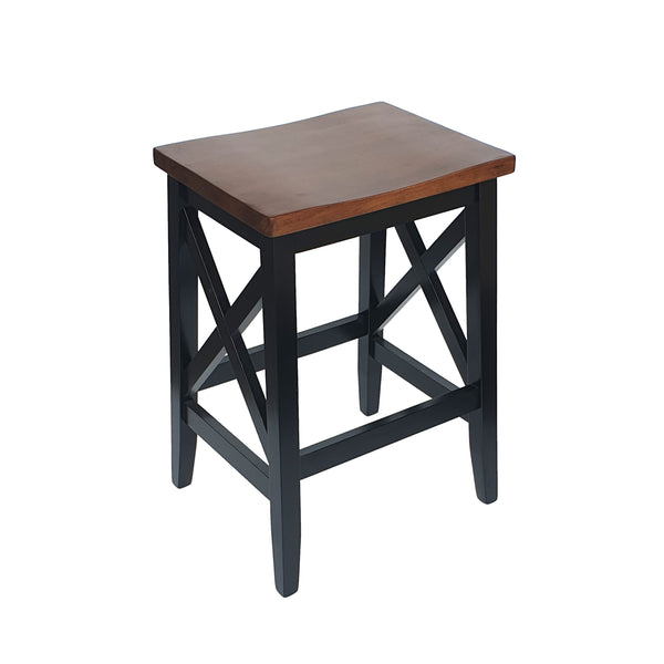 Gdf Studio Candice Contemporary Farmhouse Wooden Barstools (Set Of 2)