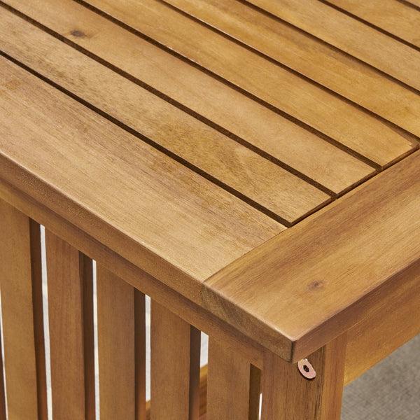 Gdf Studio Cape Outdoor 5-Piece Acacia Wood Sofa Set