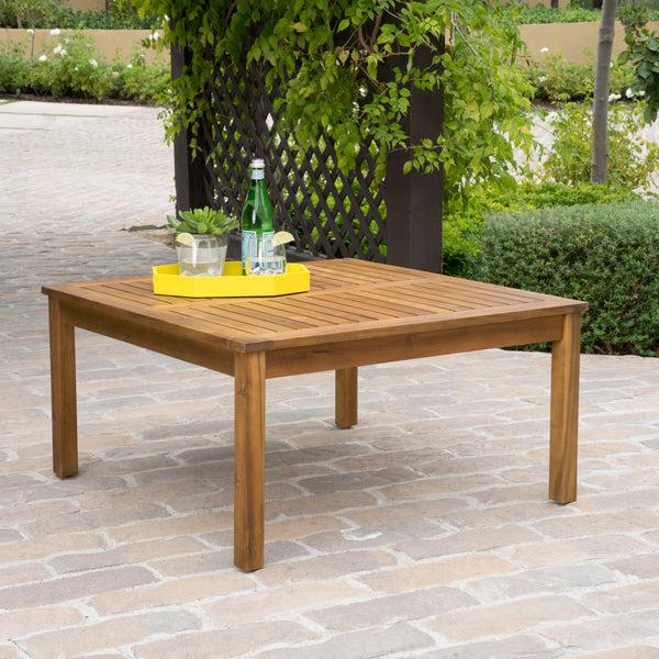 Gdf Studio Capri Outdoor Teak Fnished Acacia Wood Coffee Table