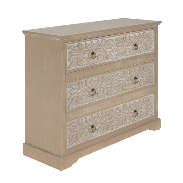 Gdf Studio Caradoc Bohemian Style Accent Dresser With Three Drawer