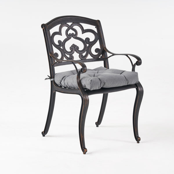 Gdf Studio Carlton Outdoor Dining Chair With Cushion (Set Of 2)