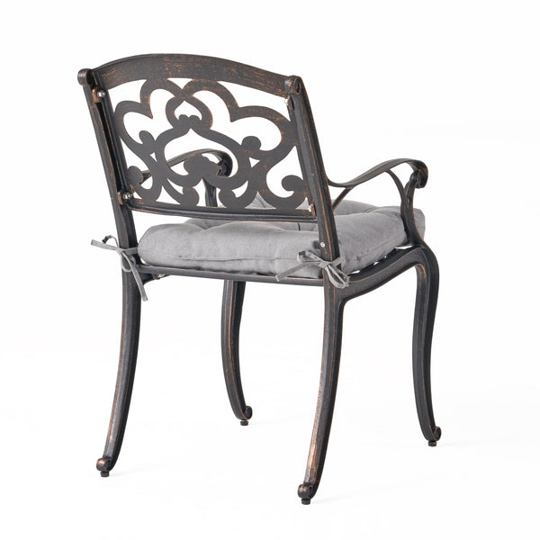 Gdf Studio Carlton Outdoor Dining Chair With Cushion (Set Of 2)