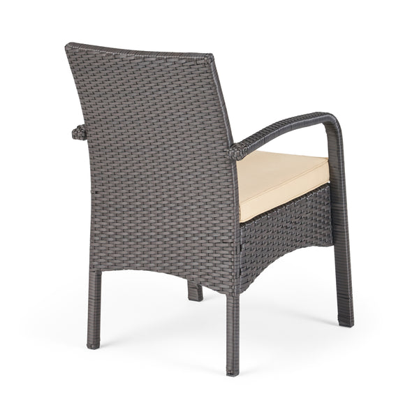 Gdf Studio Carmela Outdoor 8 Seater Wicker Chat Set With Cushions