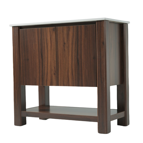 Gdf Studio Caryaty Bathroom Cabinet Vanity With Rectangle Ceramic Sink