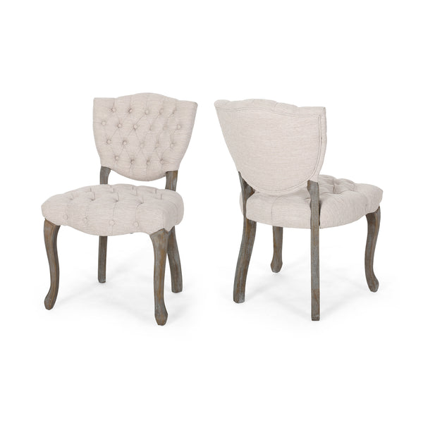 gdf studio Case Tufted Dining Chair with Cabriole Legs (Set of 2)