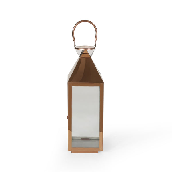 Gdf Studio Cassien Modern Stainless Steel Lantern Set