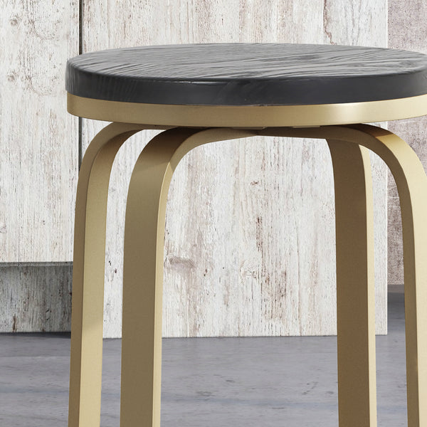 Gdf Studio Cassum Modern Industrial Swiveling Counter Stool (Set Of 2)